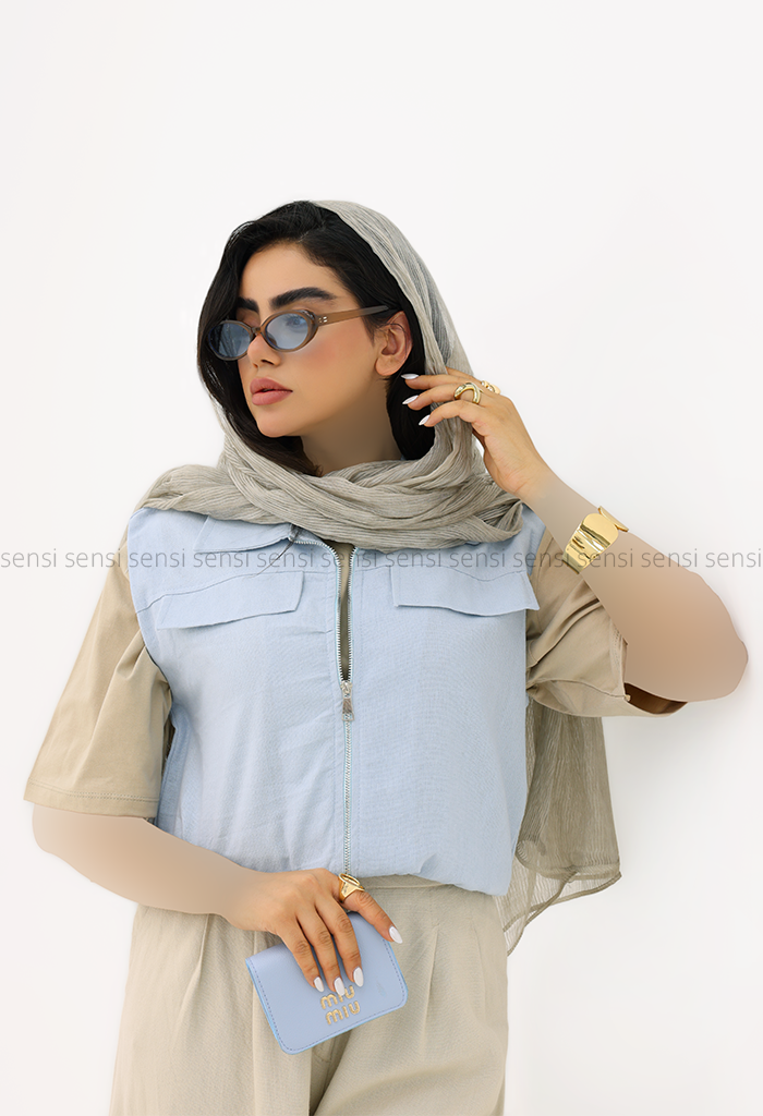 وست زنانه لینن کمرکش کد1006414